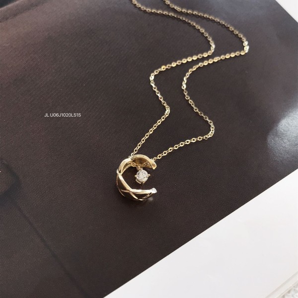 ジルコニアネックレス 14K 金-026