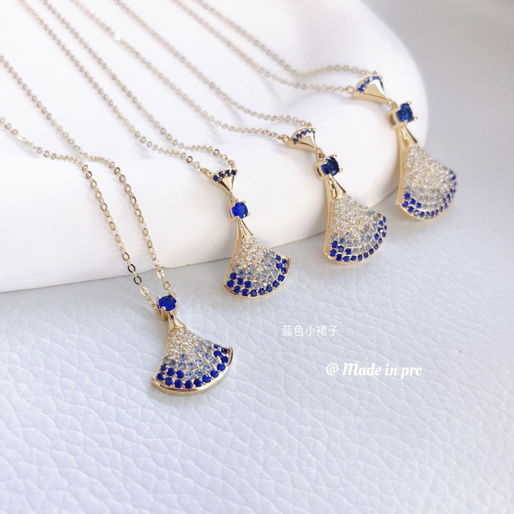 ジルコニアネックレス 14K 金-028