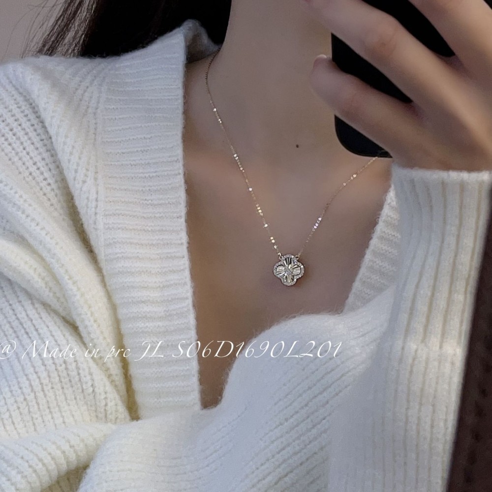 ジルコニアネックレス 14K 金-029
