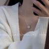ジルコニアネックレス 14K 金-029