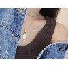 ジルコニアネックレス 14K 金-033
