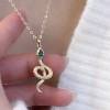 ジルコニアネックレス 14K 金-035
