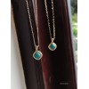 ジルコニアネックレス 14K 金-036