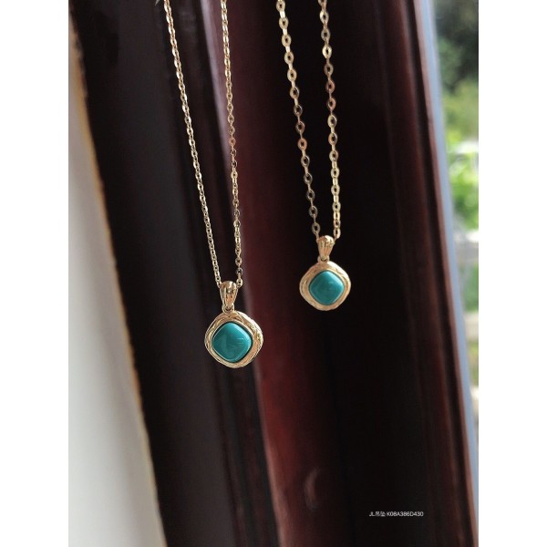 ジルコニアネックレス 14K 金-036
