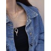 ジルコニアネックレス 14K 金-038