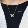 ジルコニアネックレス 14K 金-040