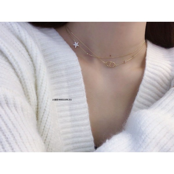 ジルコニアネックレス 14K 金-042