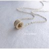 ジルコニアネックレス 14K 金-046