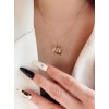 ジルコニアネックレス 14K 金-048