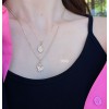 ジルコニアネックレス 14K 金-057