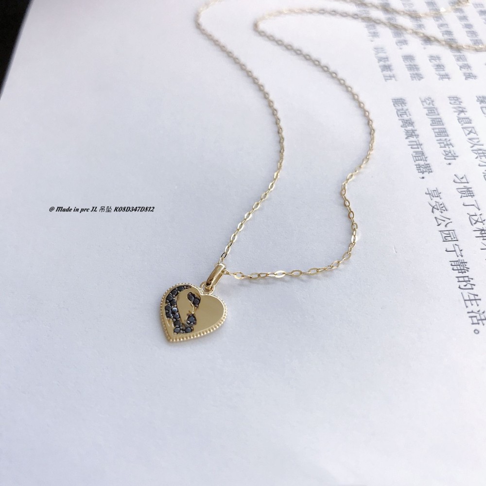 ジルコニアネックレス 14K 金-058