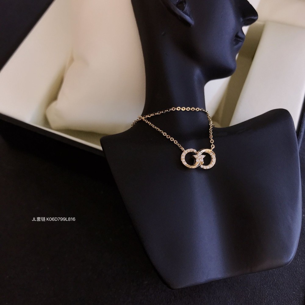 ジルコニアネックレス 14K 金-059