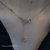 ジルコニアネックレス 14K 金-062
