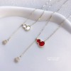 ジルコニアネックレス 14K 金-073