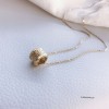 ジルコニアネックレス 14K 金-076