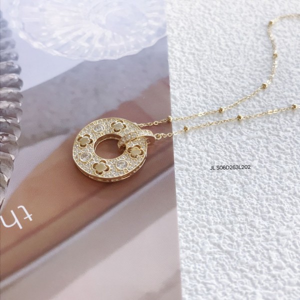 ジルコニアネックレス 14K 金-077