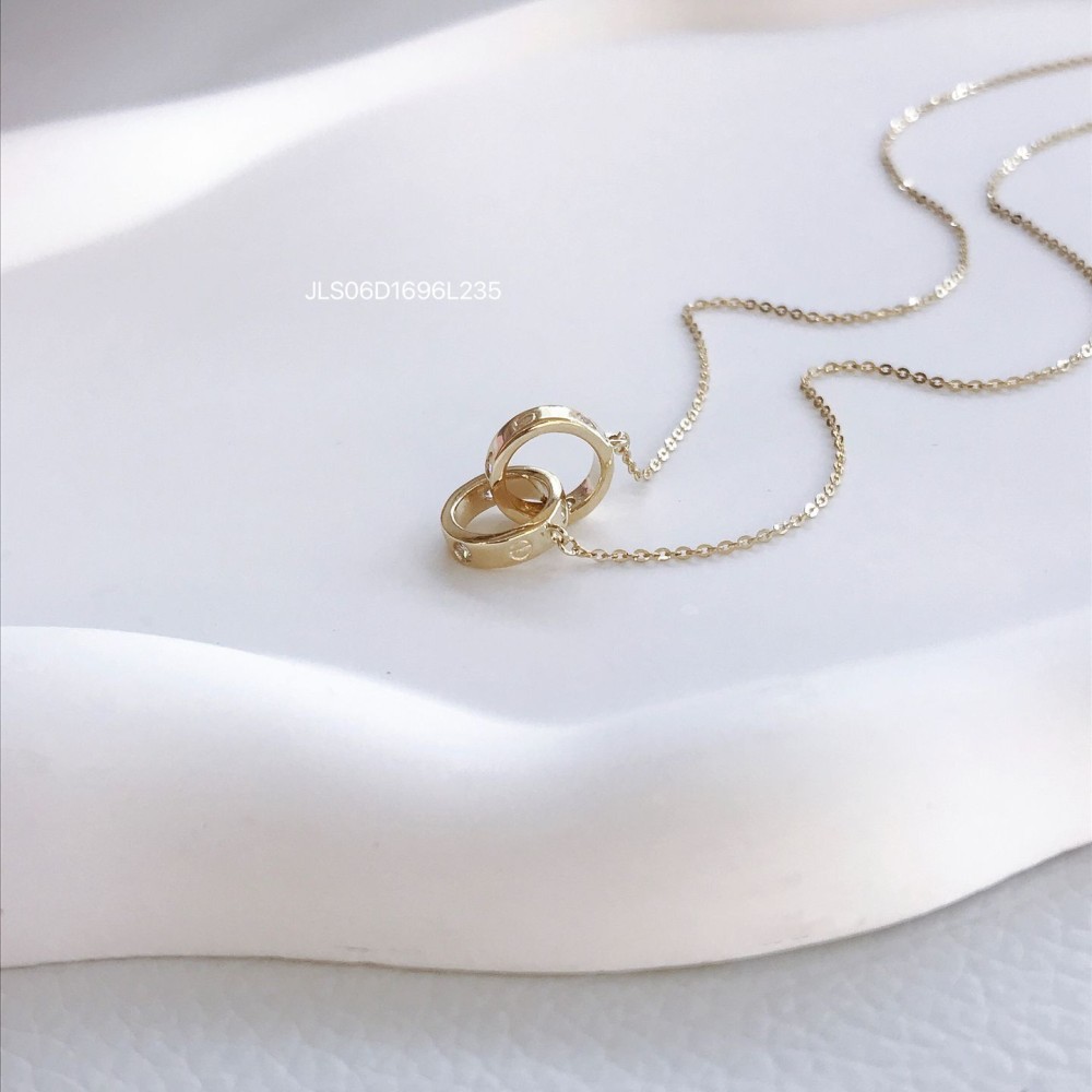 ジルコニアネックレス 14K 金-083