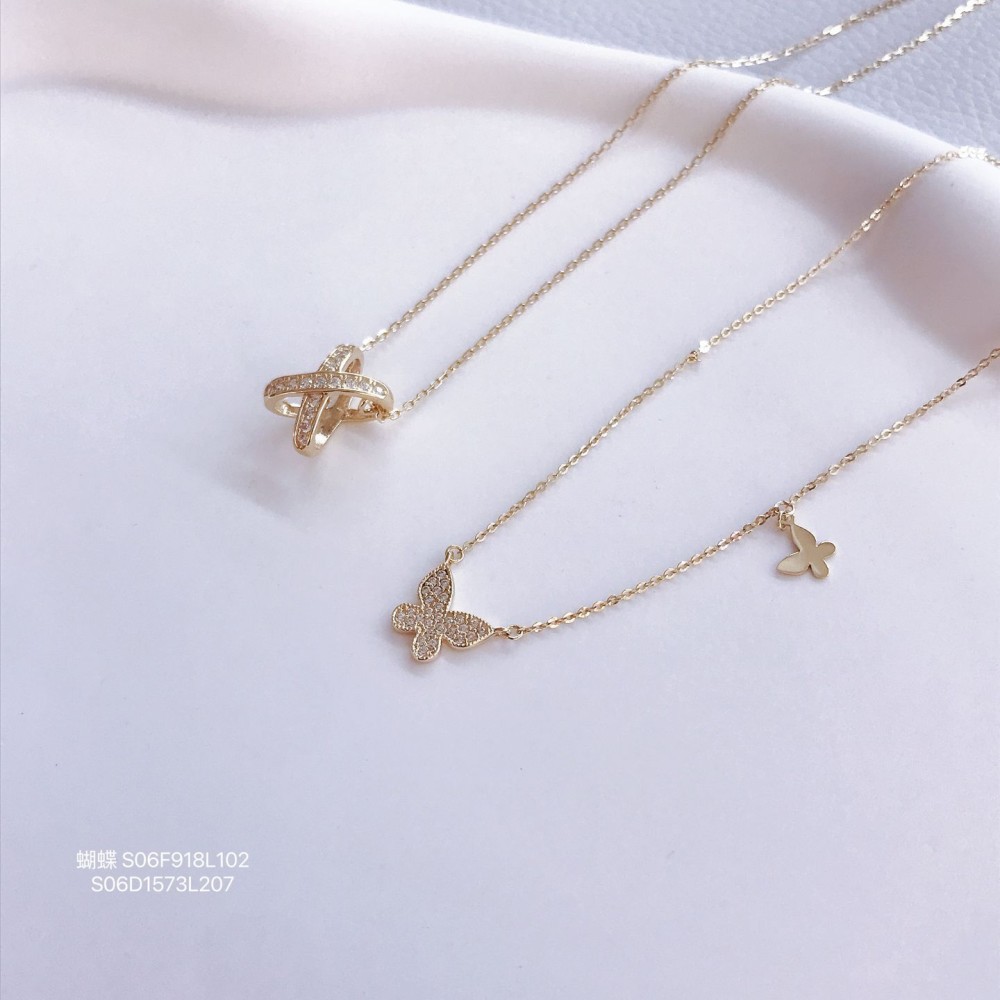 ジルコニアネックレス 14K 金-084