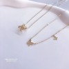 ジルコニアネックレス 14K 金-084
