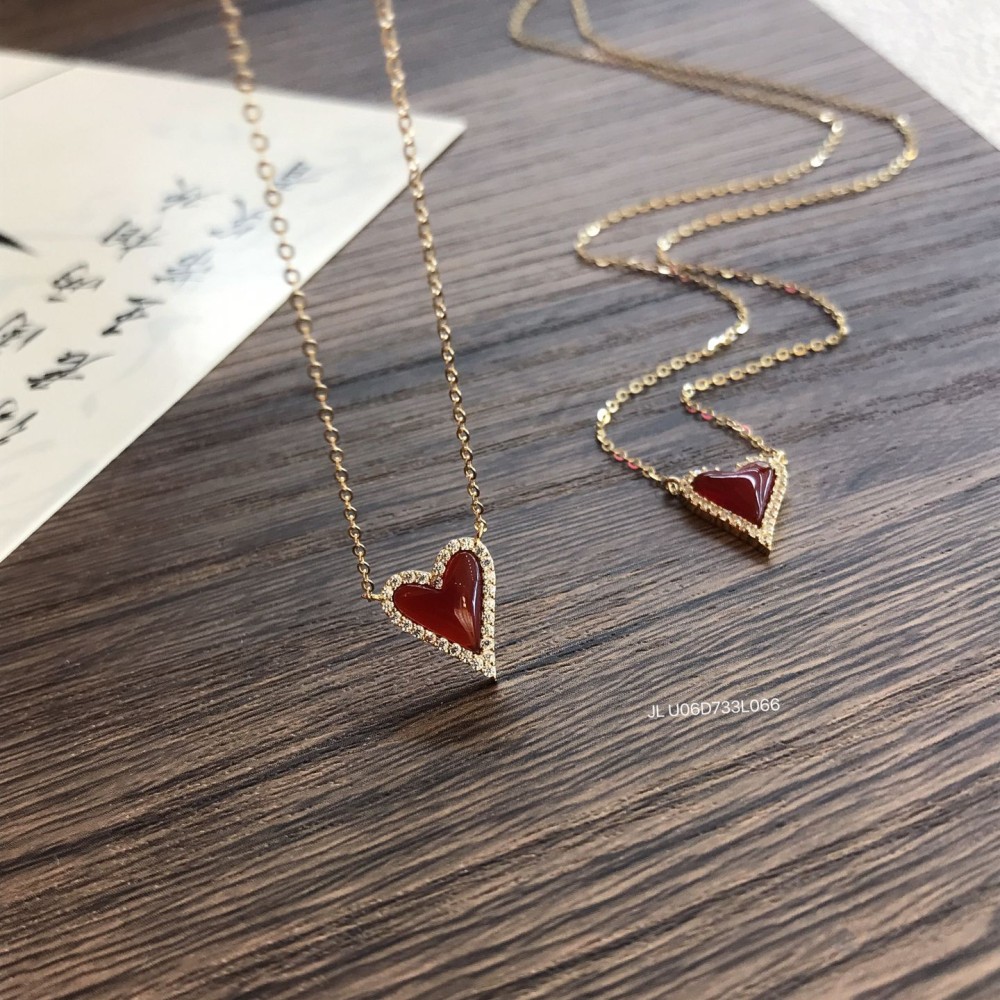 ジルコニアネックレス 14K 金-088