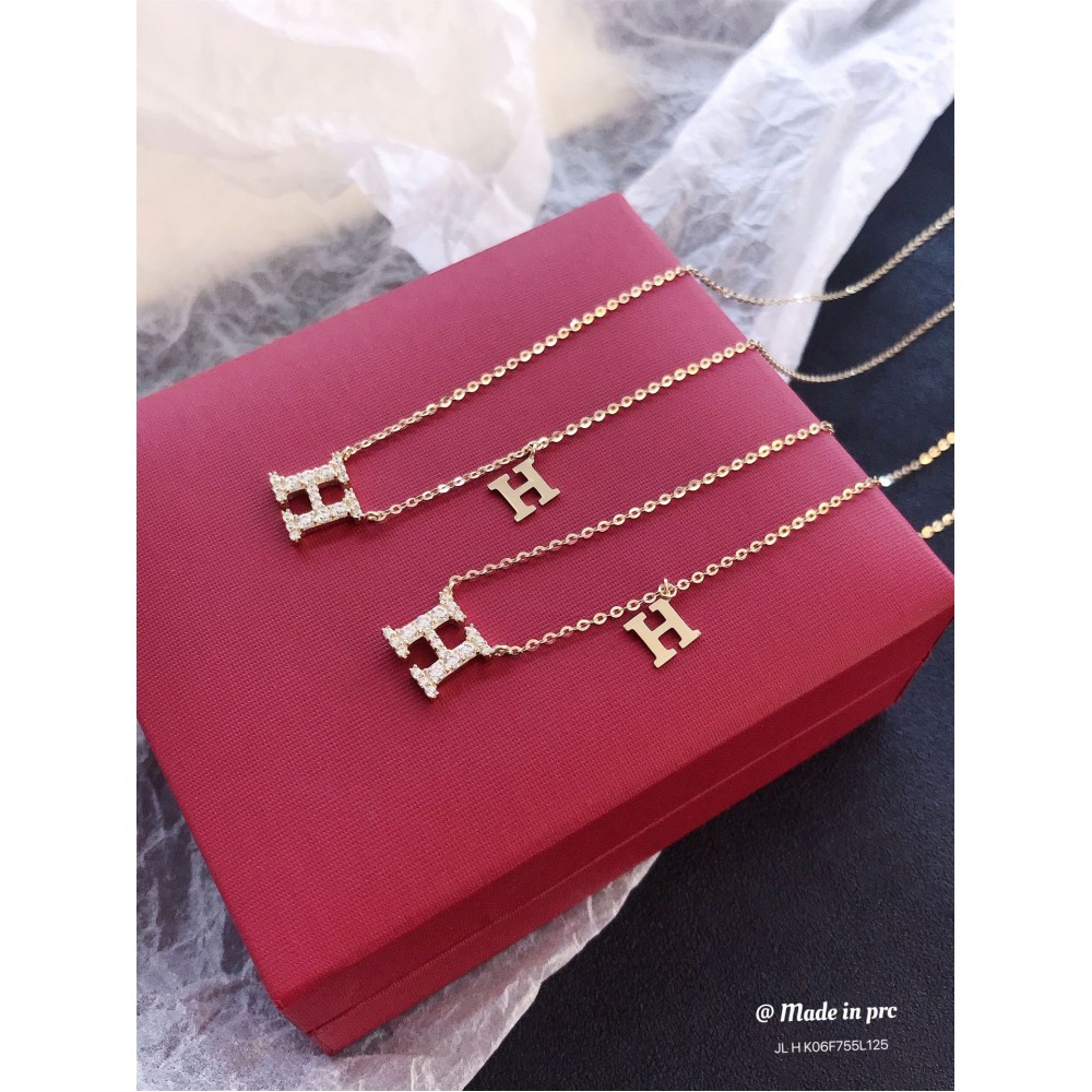 ジルコニアネックレス 14K 金-095