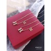 ジルコニアネックレス 14K 金-095