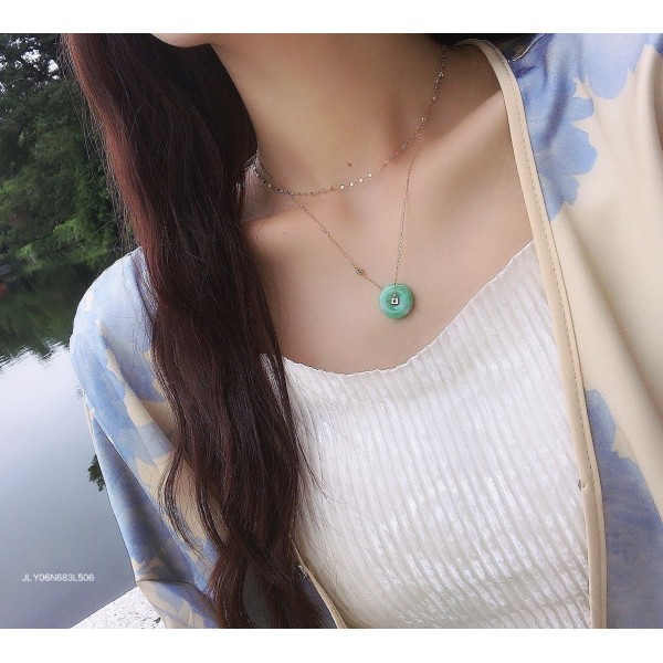 ジルコニアネックレス 14K 金-099