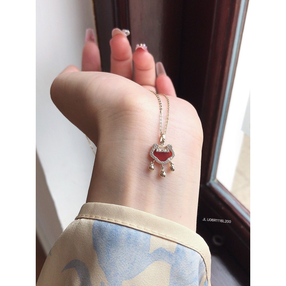 ジルコニアネックレス 14K 金-100