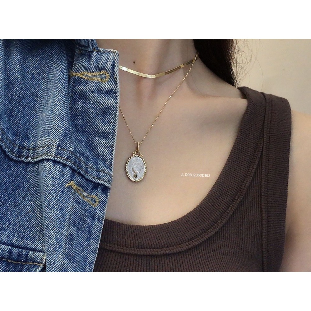 ジルコニアネックレス 14K 金-102
