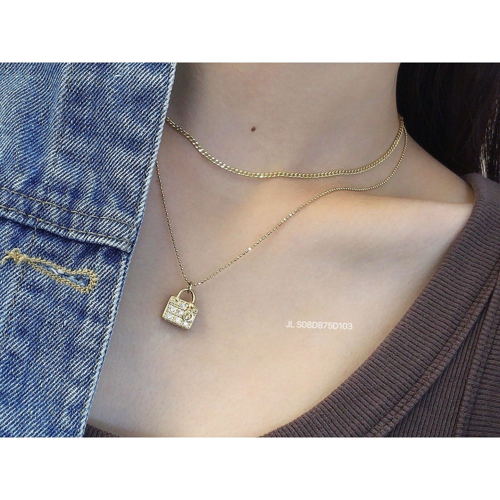 ジルコニアネックレス 14K 金-104