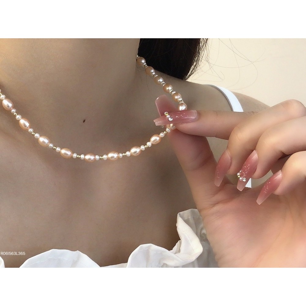 真珠イヤリング 14K 金-075