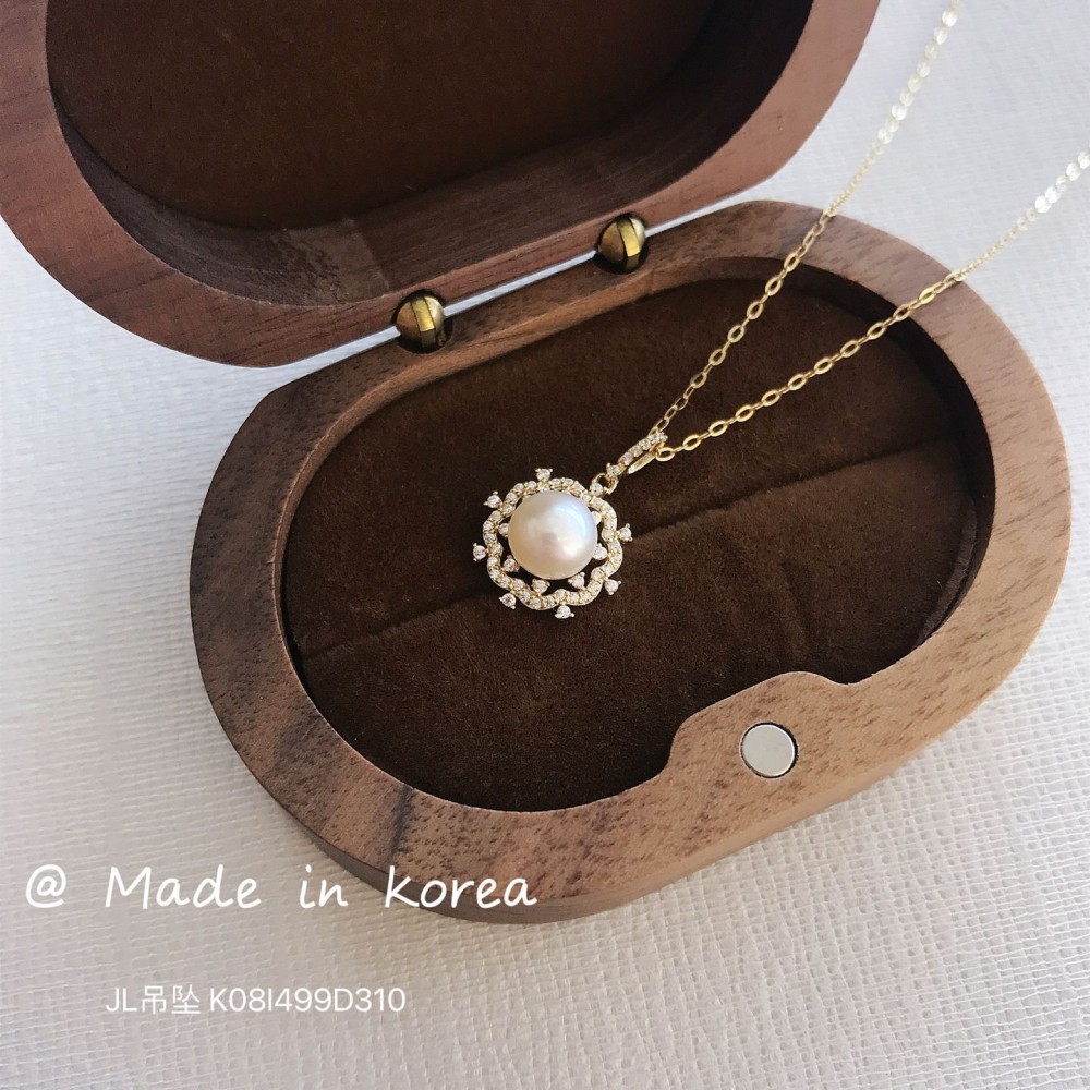 真珠イヤリング 14K 金-086