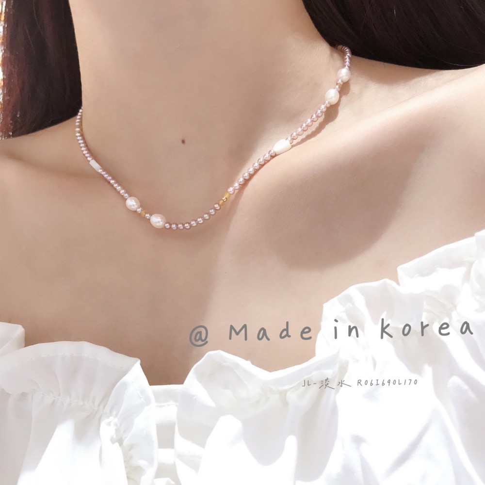 真珠イヤリング 14K 金-091