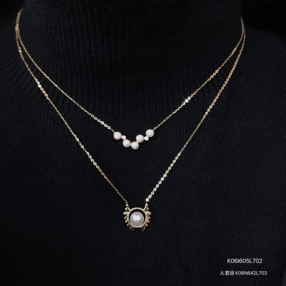 真珠イヤリング 14K 金-104