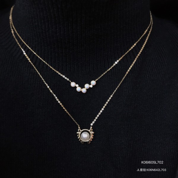 真珠イヤリング 14K 金-104